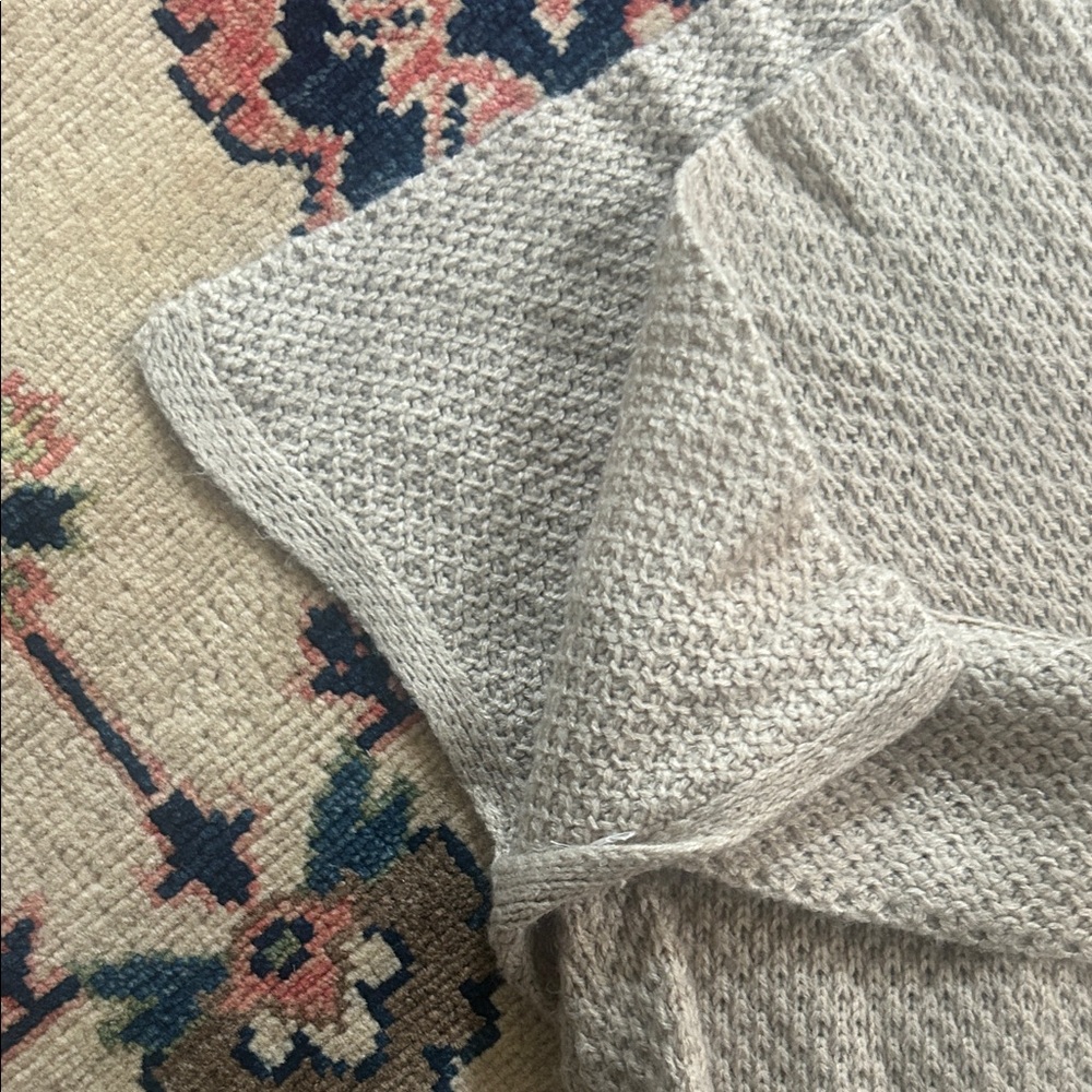 Women's Beige Button-Up Sweater - Picture 4 of 5